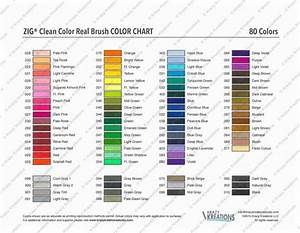 Clean Color Real Brush Color Chart Download Colors Color Charts