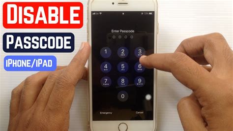 How To Turn Off Iphone Passcode Lock Youtube