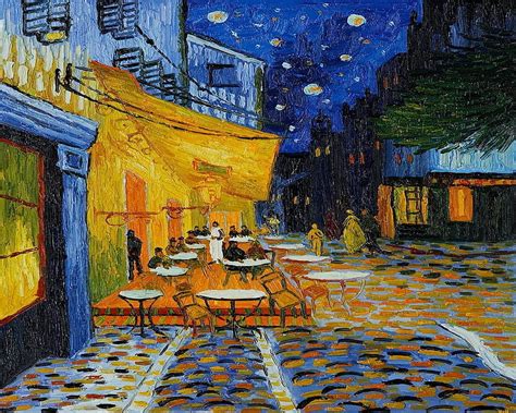 Cafe Terrace At Night After Van Gogh Background Hd Phone Wallpaper Pxfuel