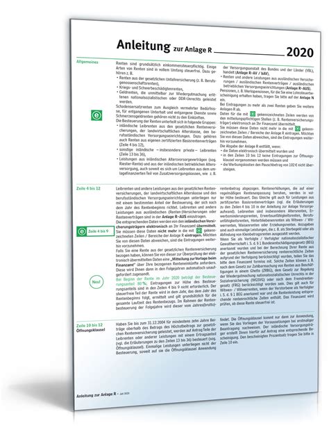 Vereinfachung ab der steuererklärung 2019 zahlreiche daten zu ihrer einkommensteuererklärung, z. Anleitung Anlage R 2020| Steuerformular zum Download