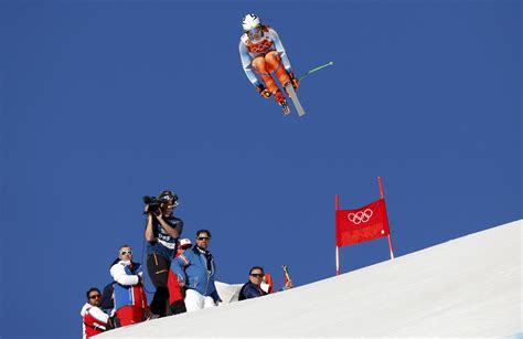 Norways Aleksander Aamodt Kilde Performs A Jump During The Downhill