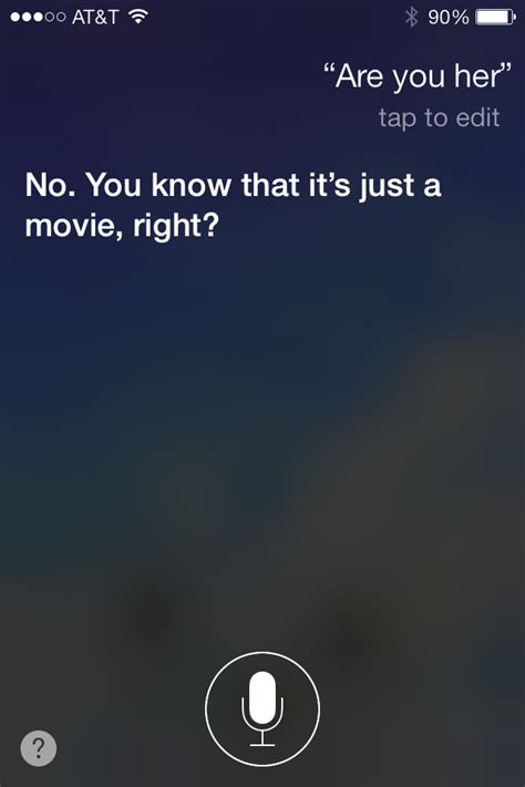 Iphones Siri Hates Scarlett Johanssons Character In Her And Isnt