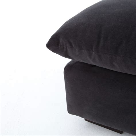 Grant Modern Charcoal Grey 5 Piece Armless U Sectional Sofa 152