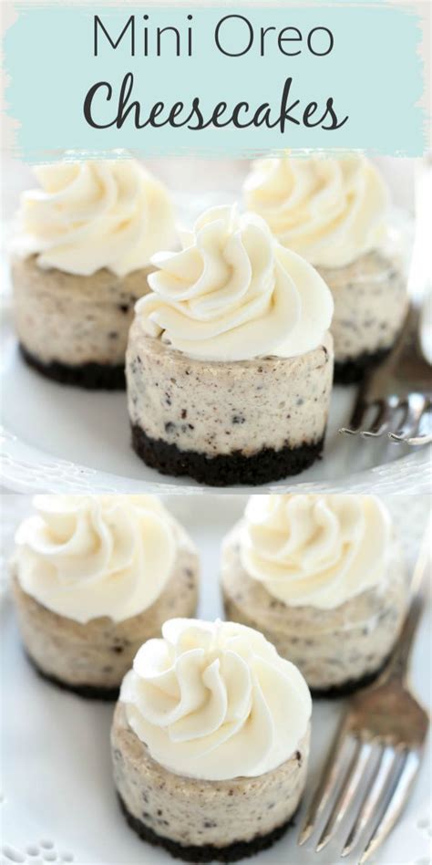 Fold in the cool whip. Mmmm, mini-oreo cheesecake is a delicious delight for any oreo lover! This Dess .... - Mmmm ...