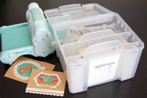 How To Organize Embossing Folders Crafts Unleashed Craft Storage