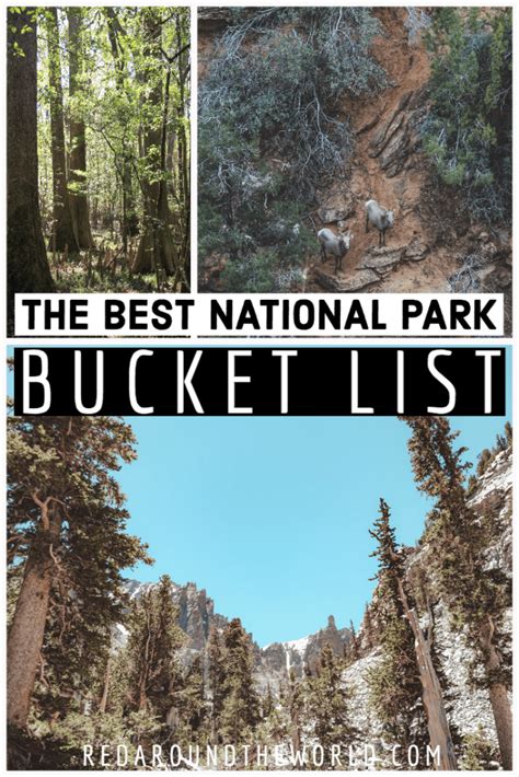 The Best Us National Park Bucket List Ever Red Around The World