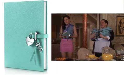 love this tiffany and co leather heart lock diary in the last episode of gossip girl