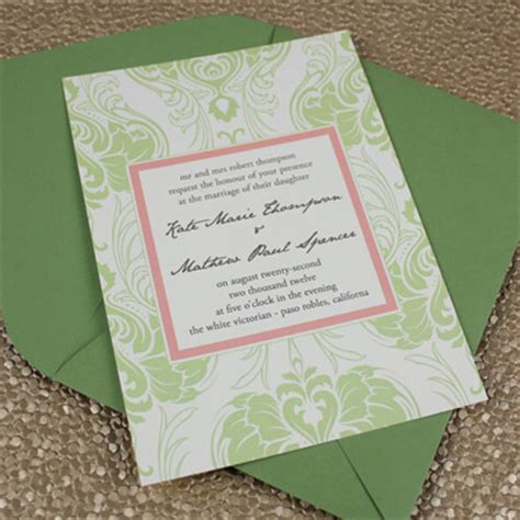 art nouveau wedding invitation template  print