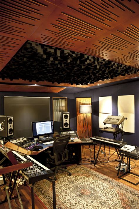 I Like These Colors A Mix Of Natural Wood And Dark Blue Studio Music