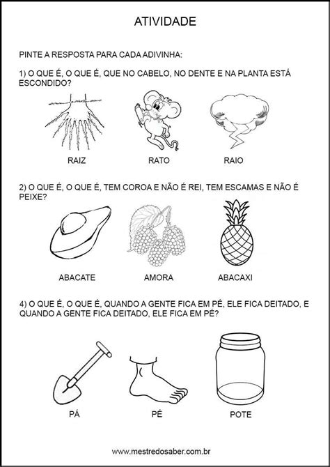 Adivinhas Folclore Educação Infantil