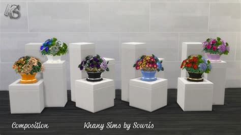Flowers Vases By Souris At Khany Sims Sims 4 Updates