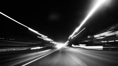 Abstract Auto Black And White Blur Car City Dark Free Stock Photos In