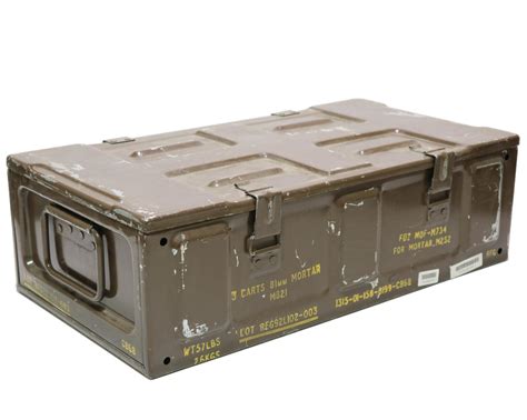 US Army Surplus M821 Ammo Box For 81mm Mortar Rounds Surplus Lost