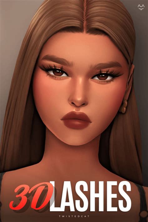 3d Lashes No3 Twistedcat Sims 4 Cc Eyes Sims 4 Sims