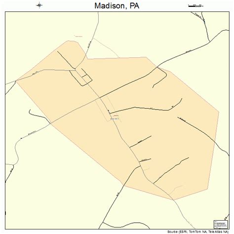 Madison Pennsylvania Street Map 4246488
