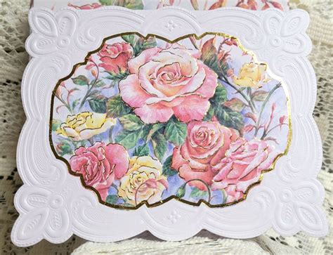 Carol Wilson Note Card Portfolios Carols Rose Garden Roses And Teacups