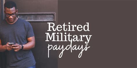 Retired Military Paydays With Printables Katehorrell