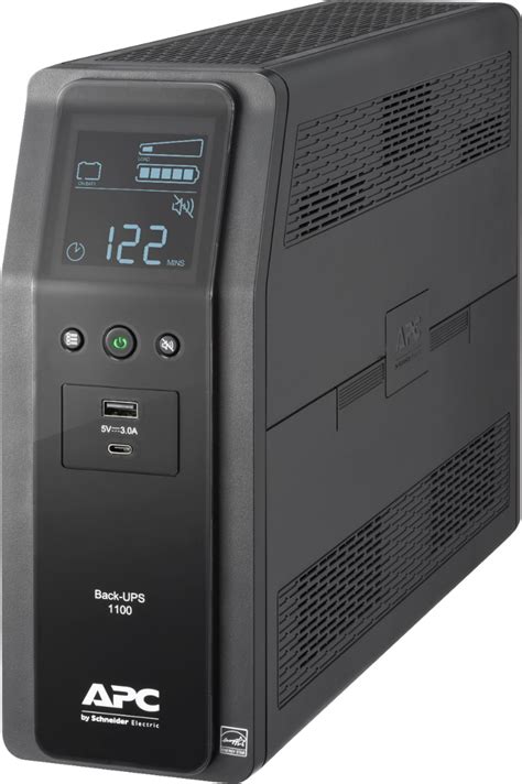 Automatic voltage regulation (avr) technology consistently maintains safe voltage conditions without draining the battery, saving backup run time for power outages. APC Back-UPS Pro 1100VA Battery Back-Up System Black ...