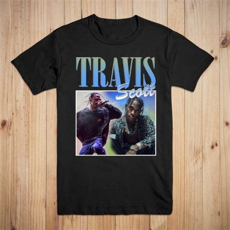 Travis Scott Homage Style T Shirt Travis Scott Shirt Rappers Tee Shirts