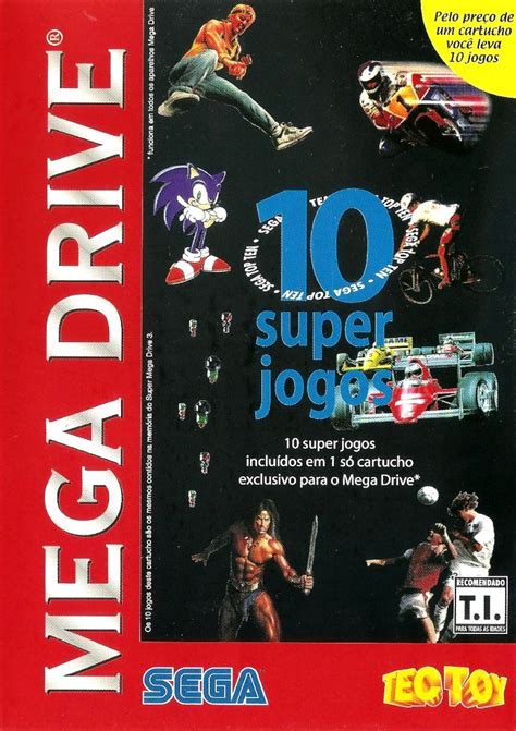 10 Super Jogos Sega Top Ten Mega Games 10 Para Mega Drive 1997