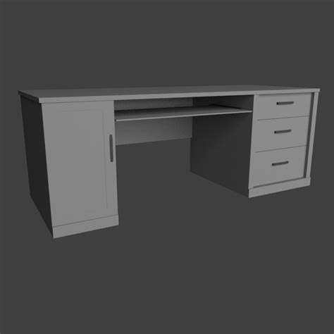 Computer Desk Free 3d Models Obj Obj Download Free3d