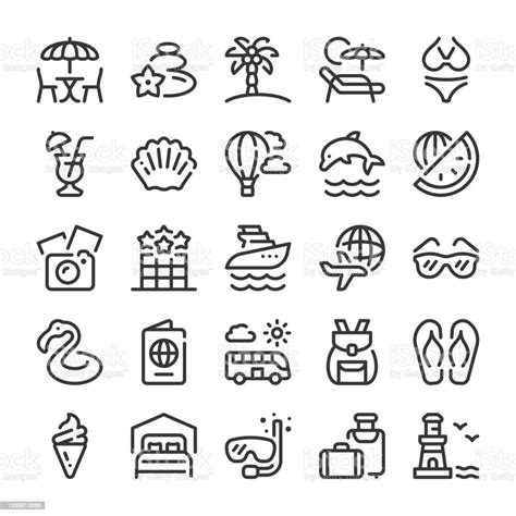 Summer And Recreation Icon Set Stock Illustration Download Image Now