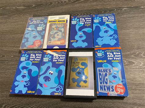 Blue S Clues Vhs Collection 1998 2001 Clue Movie Blue