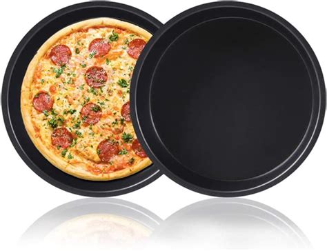 Galapara Pizza Pan 7 Inch Pizza Tray Carbon Steel And Non