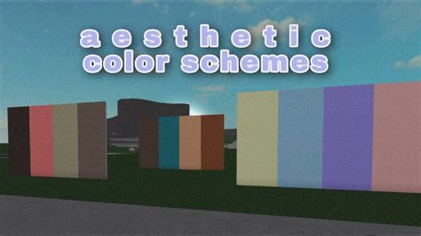 aesthetic color schemes for bloxburg | realrileyp - YouTube