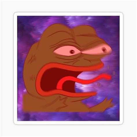 Angry Triggered Pepe Meme Sticker For Sale By Vojtar Redbubble