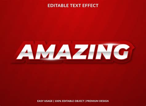 Premium Vector Amazing Bold Text Effect Template Premium Style