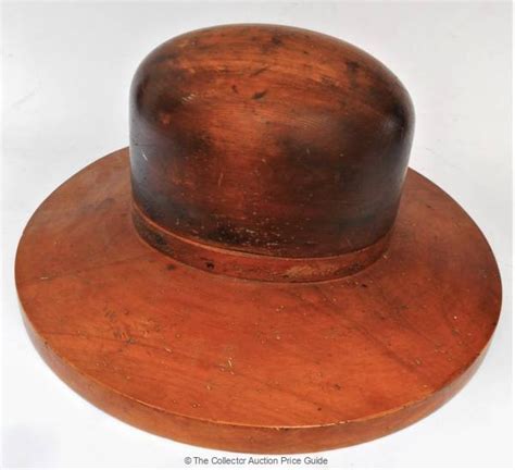 Early 1900s Australian Made Hoop Pine Hat Block By Godfrey Of Melbourne