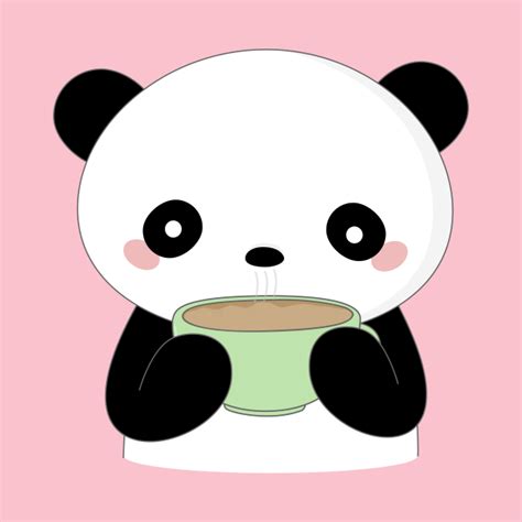 Kawaii Coffee Panda T Shirt Cute Pandas Kids T Shirt Teepublic