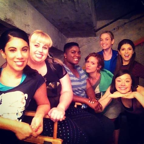 The Bellas Posed For An Impromptu Shot Pitch Perfect 2 Behind The