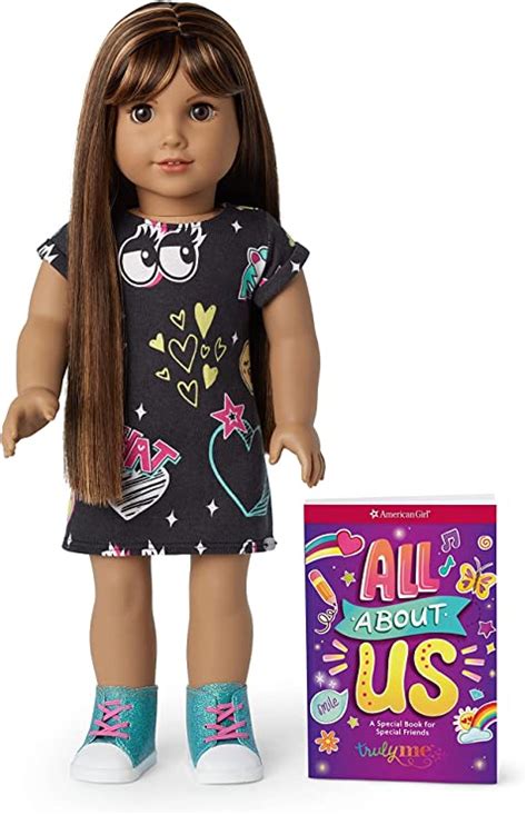 american girl truly me 18 inch doll 122 with brown eyes straight dark brown hair