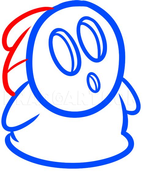 how to draw shy guy coloring page trace drawing