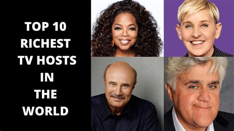 Top 10 Richest Tv Hosts In The World Youtube