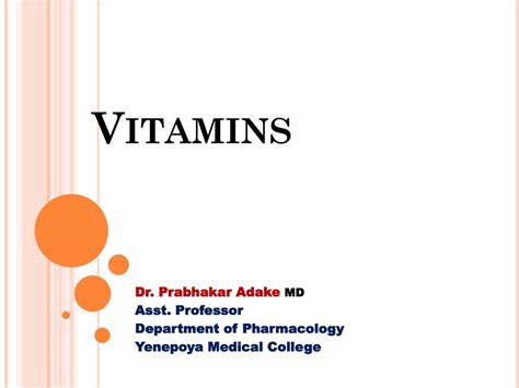 Ppt Vitamins Powerpoint Presentation Free Download Id143988