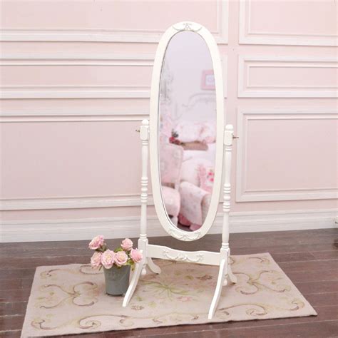 Maybe you would like to learn more about one of these? Bella Collection White Cheval Rose Floor Mirror | Floor ...