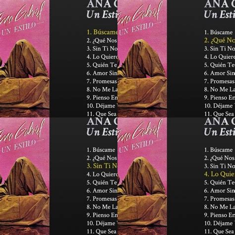 Ana Gabriel Discografia Completa Todas Sus Canciones Grandes Exitos