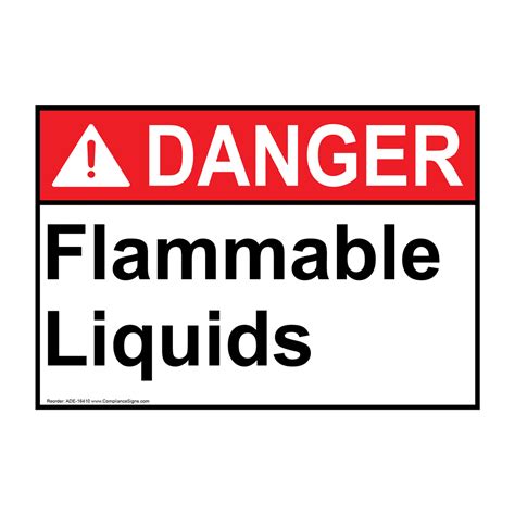 Flammable Liquids Stored Here Sign Ade Hazmat Flammable