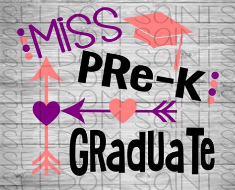 Miss Pre K Graduate Graduation 2018 Graduation Svg Etsy
