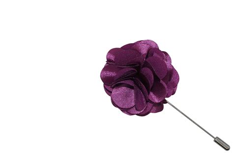 Purple Lap Lapel Flower Aristocrats Bows N Ties