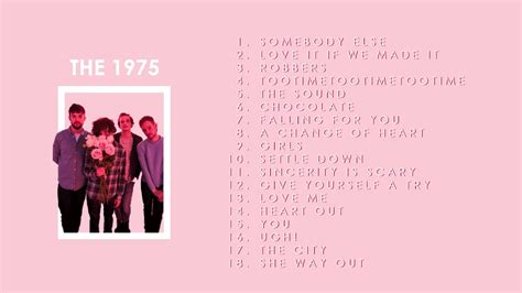 Best Of The 1975 Greatest Hits Non Stop Playlist Robbers Be My Mistake Somebody Else Sex