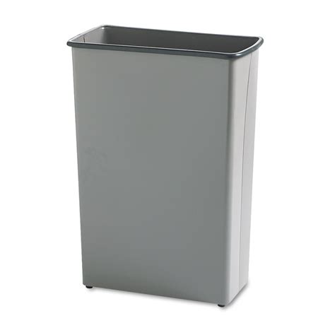 Safco Rectangular Wastebasket Steel 22 Gal Charcoal Saf9618ch