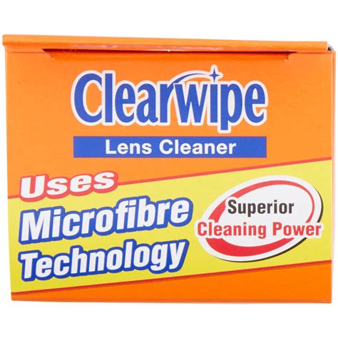 Clearwipes Microfibre Lens Cleaner 20 Wipes Wilko