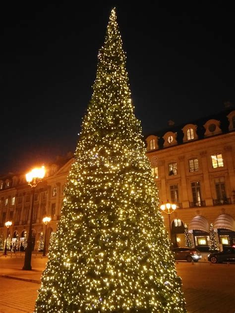 Paris France Christmas In Place Vendome Editorial Photography Image