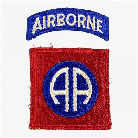Original Wwii Us 82nd Airborne Division Patch Oorlogsspullennl