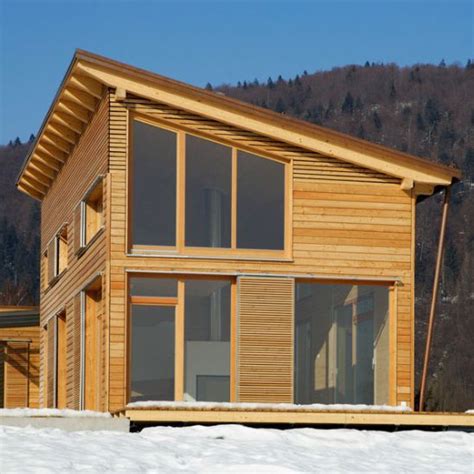 Fertigbauhaus Monopitch Roof Riko Hiše Öko Energiesparend Modern