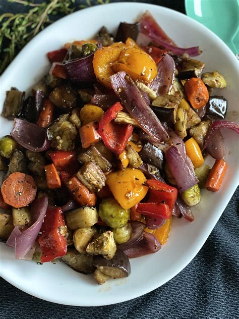 Honey Balsamic Roasted Vegetables Hungry Happens